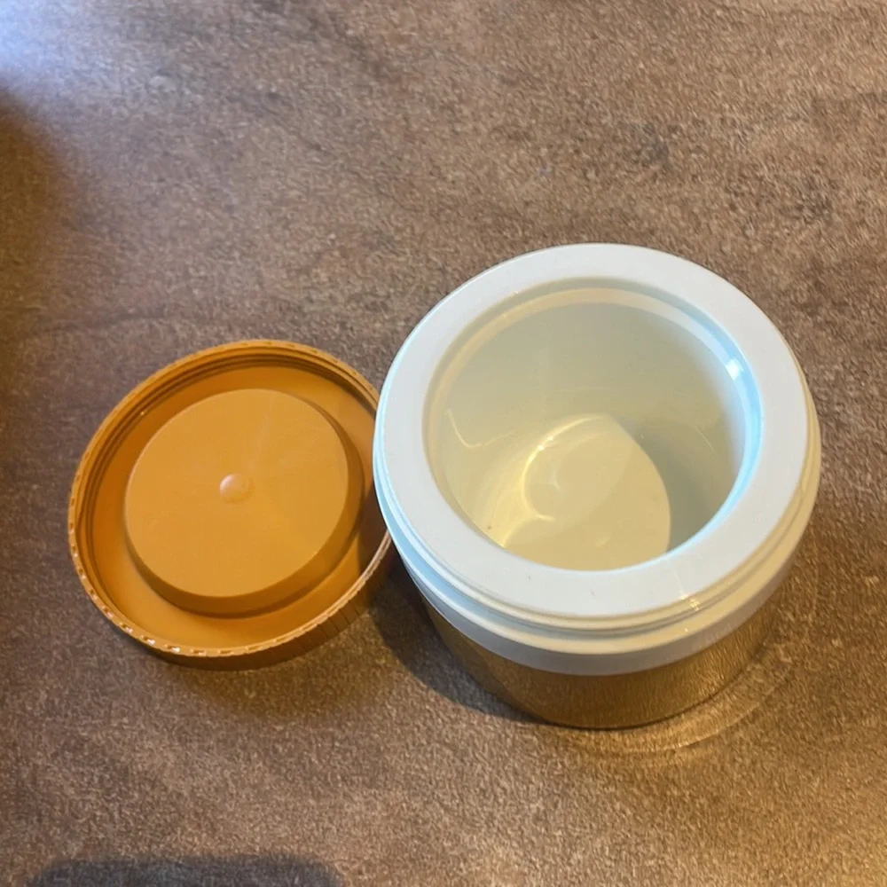 Vintage 90s butter yellow Thermos Set